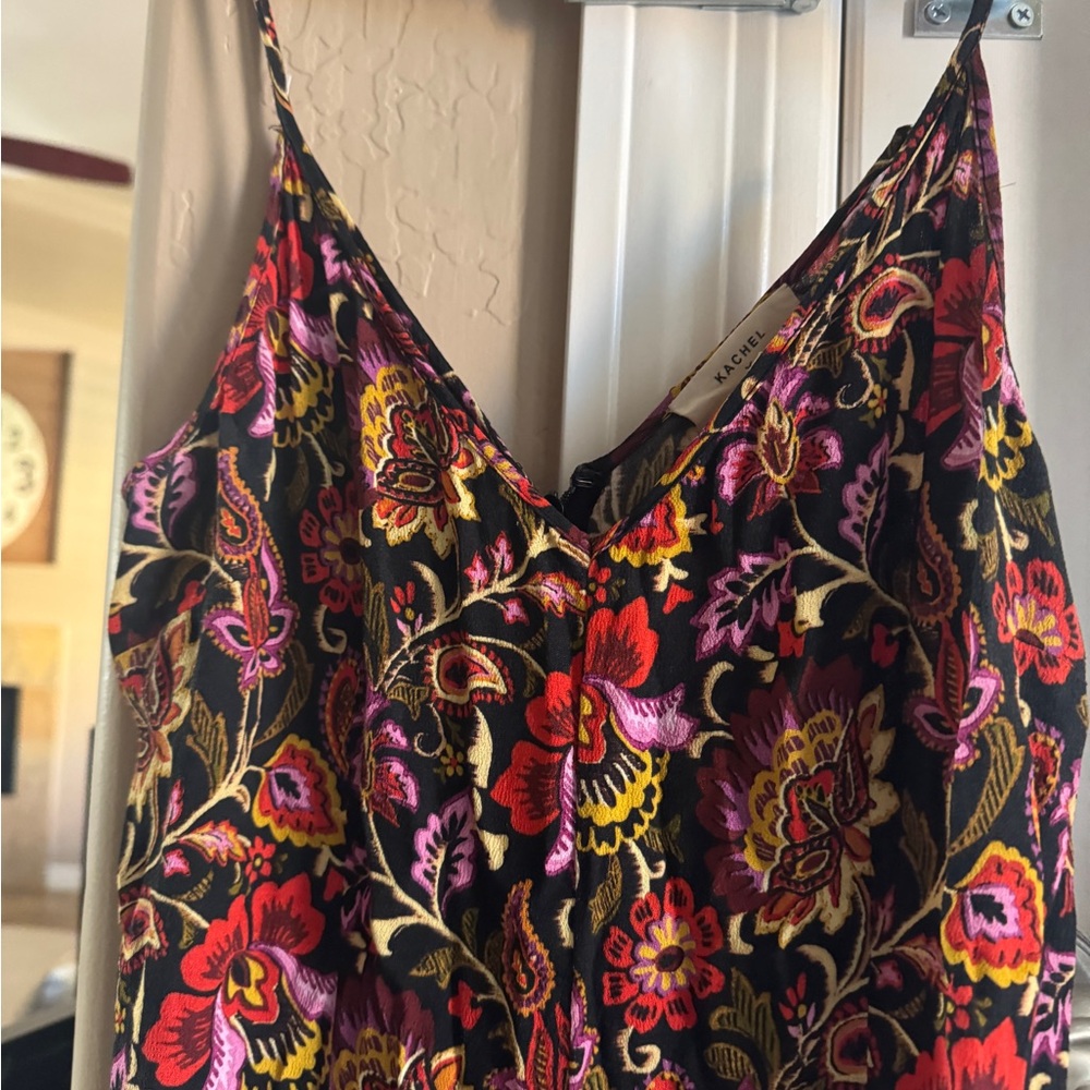 Floral Spaghetti Strap Jumpsuit